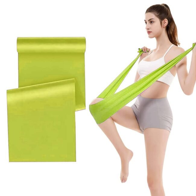Medgears Fitness Band for Beginner Light Exercise Band – 5 Feet Each (Neon)