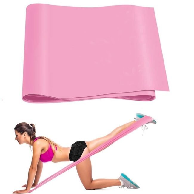 Medgears Fitness Band for Beginner Light Exercise Band – 5 Feet Each (Pink)