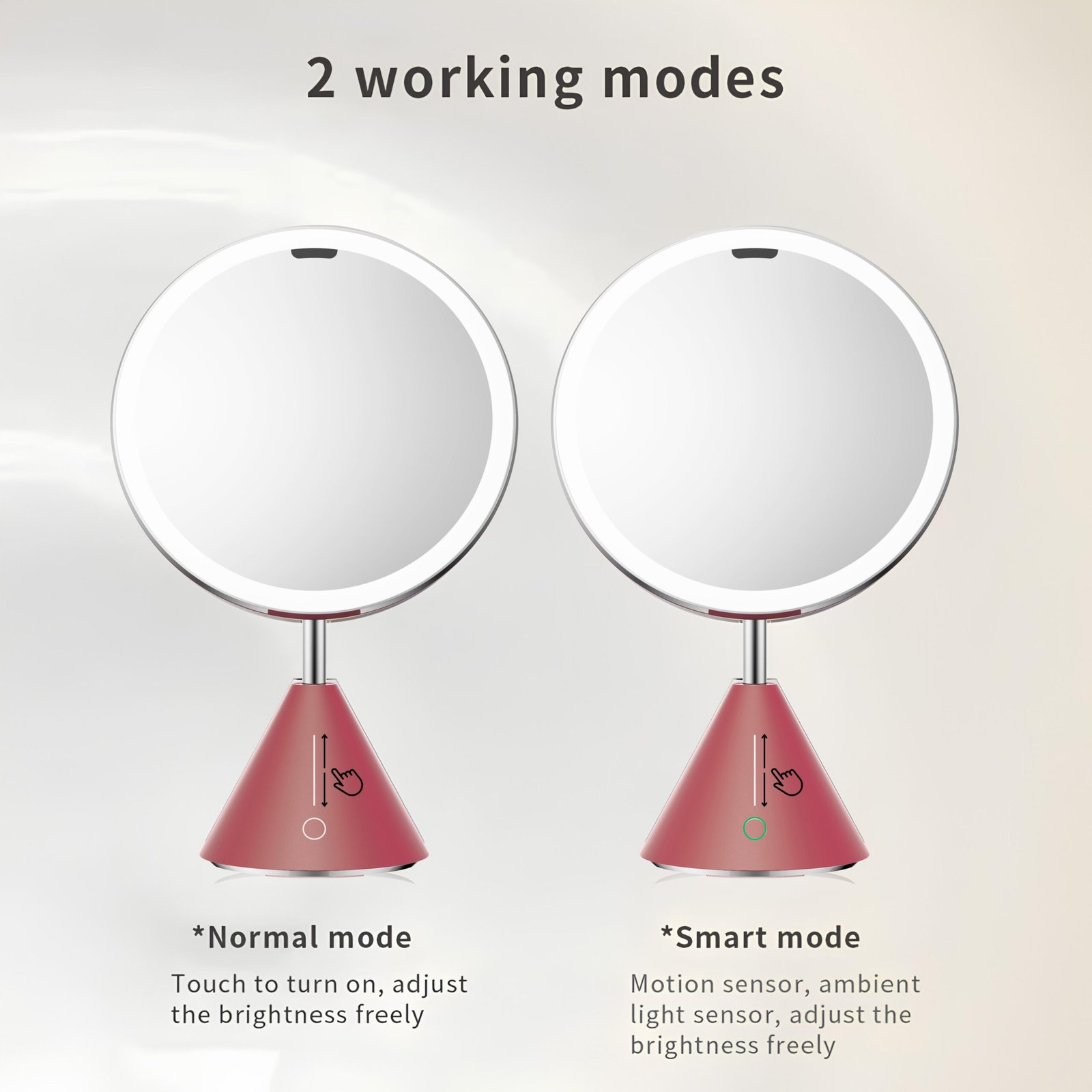 LED Mirror with Touch Sensor